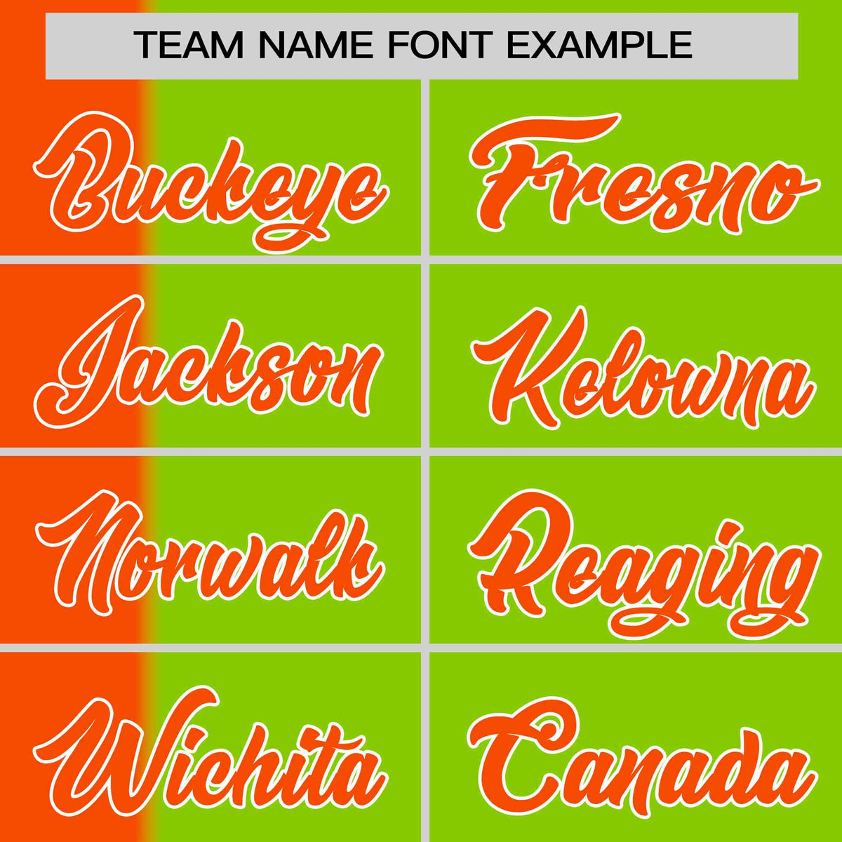 Custom Orange Neon Green Gradient Stripe Fashion Authentic Two-Button Softball Jersey