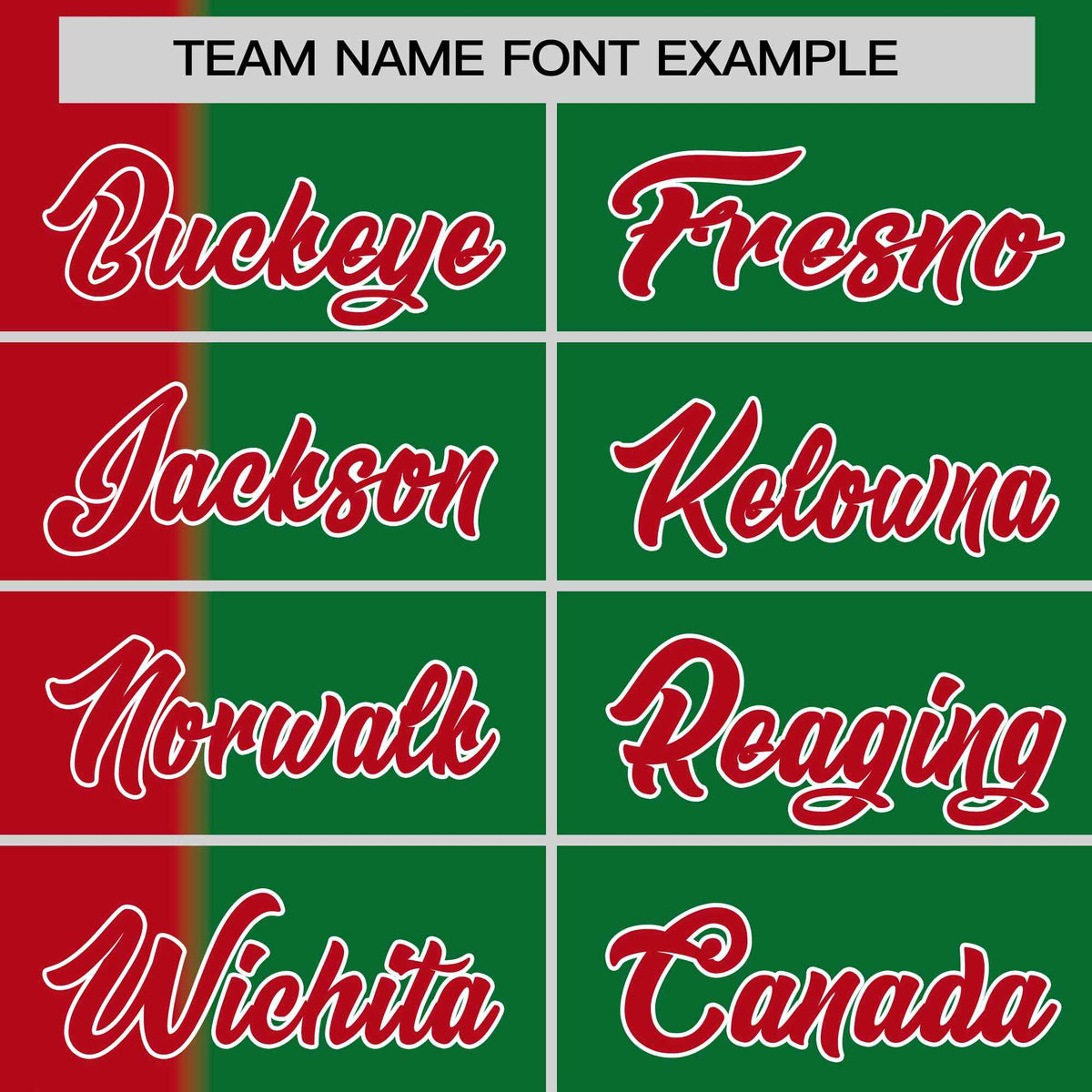 Custom Red Kelly Green Gradient Stripe Fashion Authentic Two-Button Softball Jersey