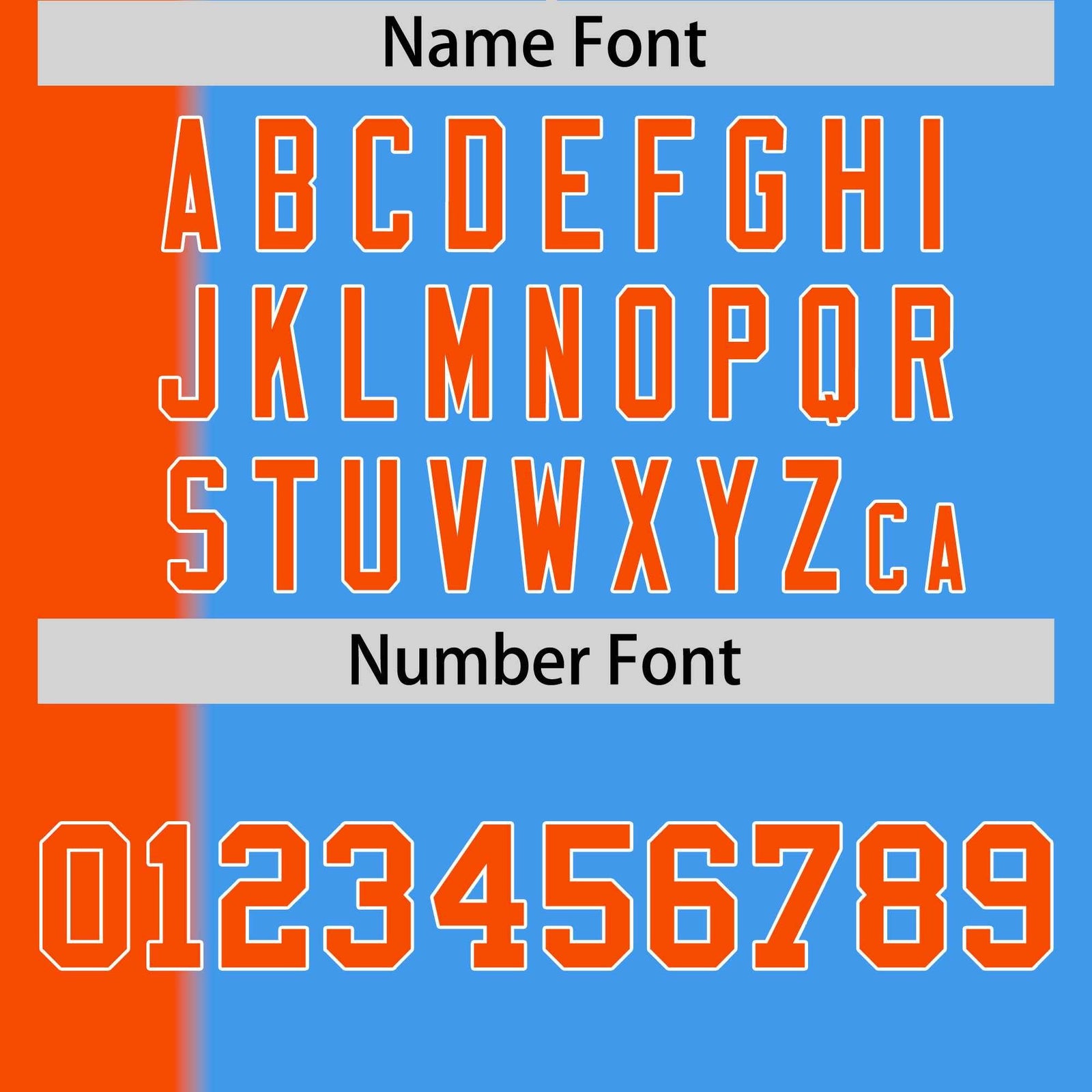 Custom Orange Powder Blue Gradient Stripe Fashion Authentic Two-Button Softball Jersey