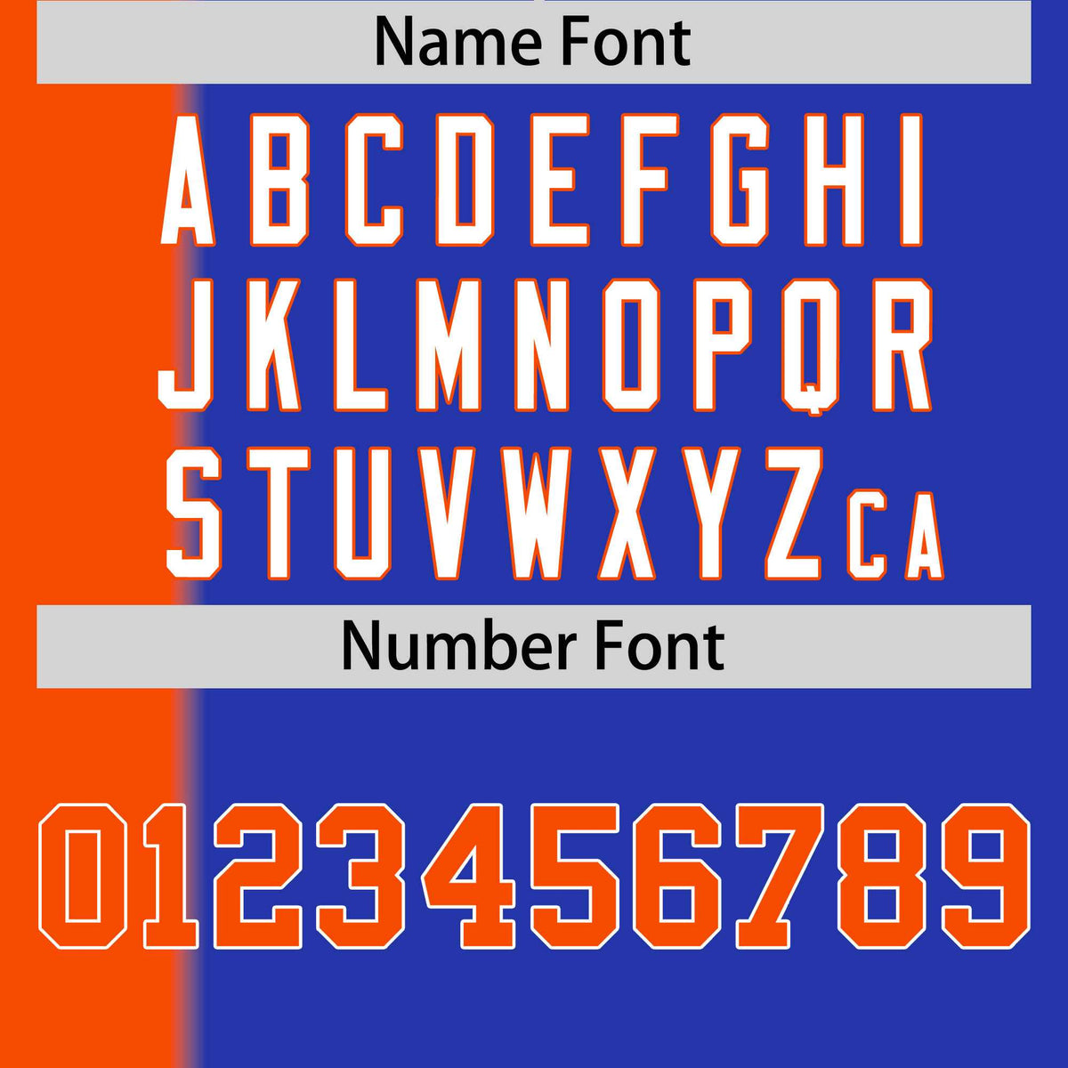 Custom Orange Royal Gradient Stripe Fashion Authentic Two-Button Softball Jersey