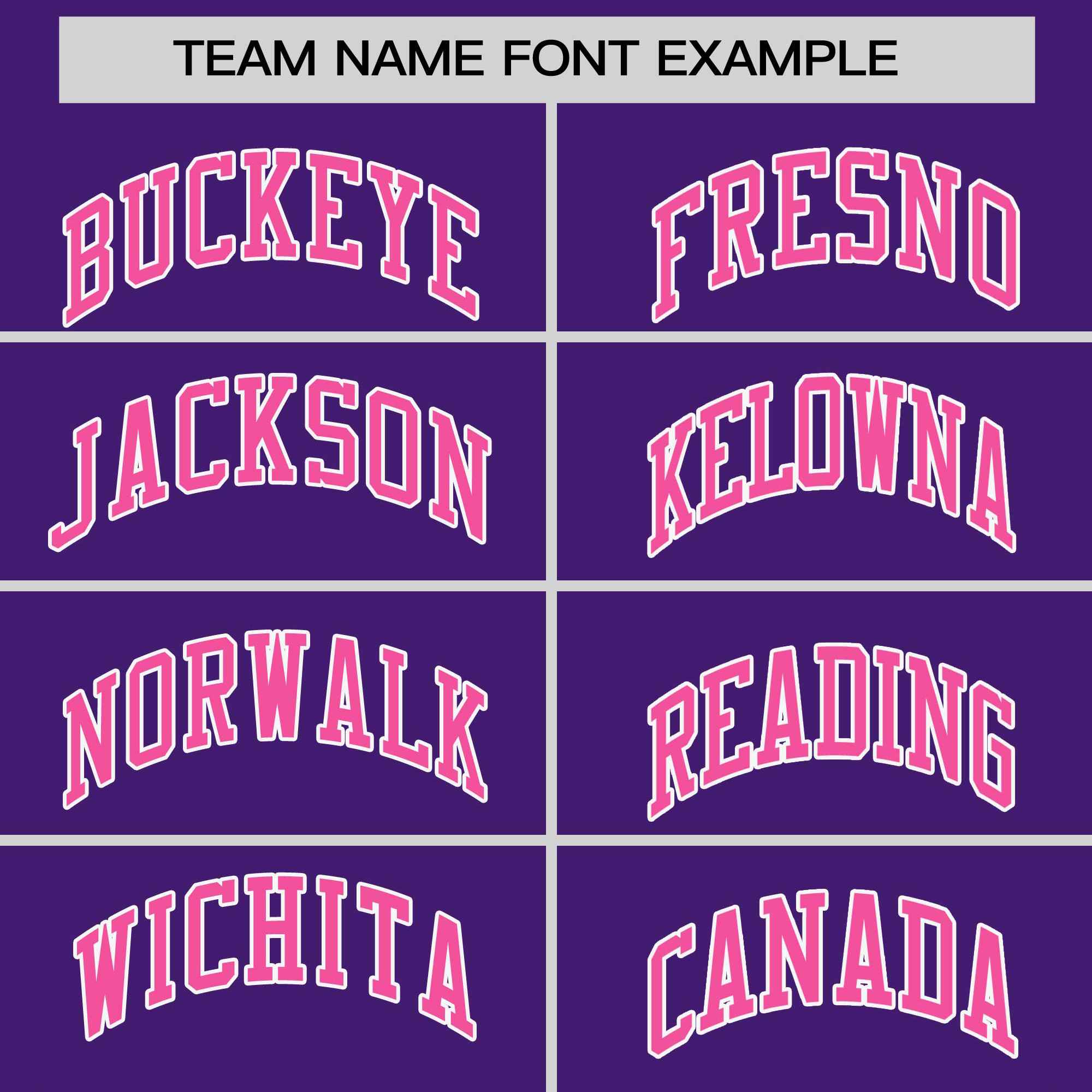Custom Purple Pink-White Stripe Fashion Raglan Sleeves Authentic Two-Button Softball Jersey