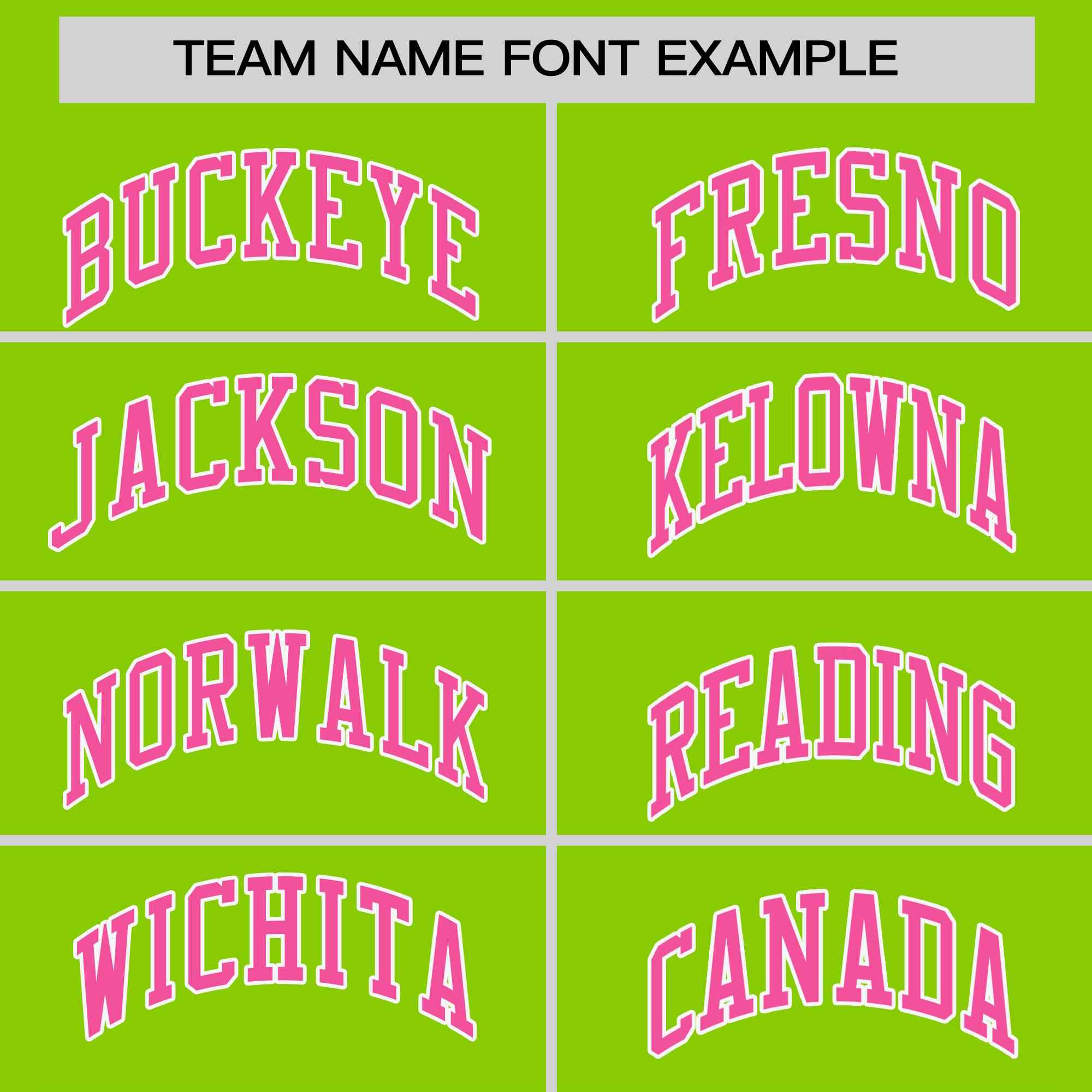 Custom Neon Green Pink-White Stripe Fashion Raglan Sleeves Authentic Two-Button Softball Jersey