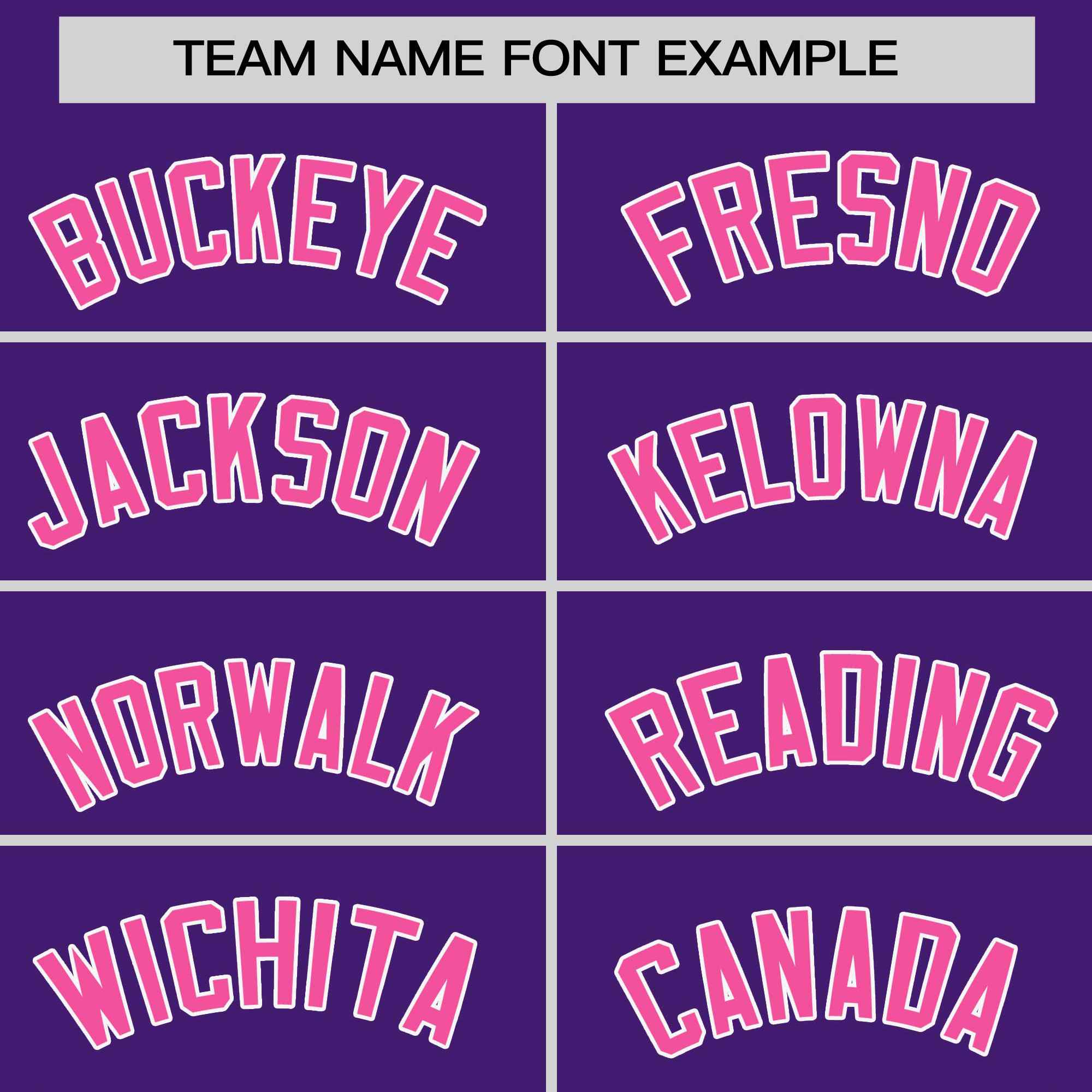 Custom Purple Pink-White Stripe Fashion Raglan Sleeves Authentic Two-Button Softball Jersey