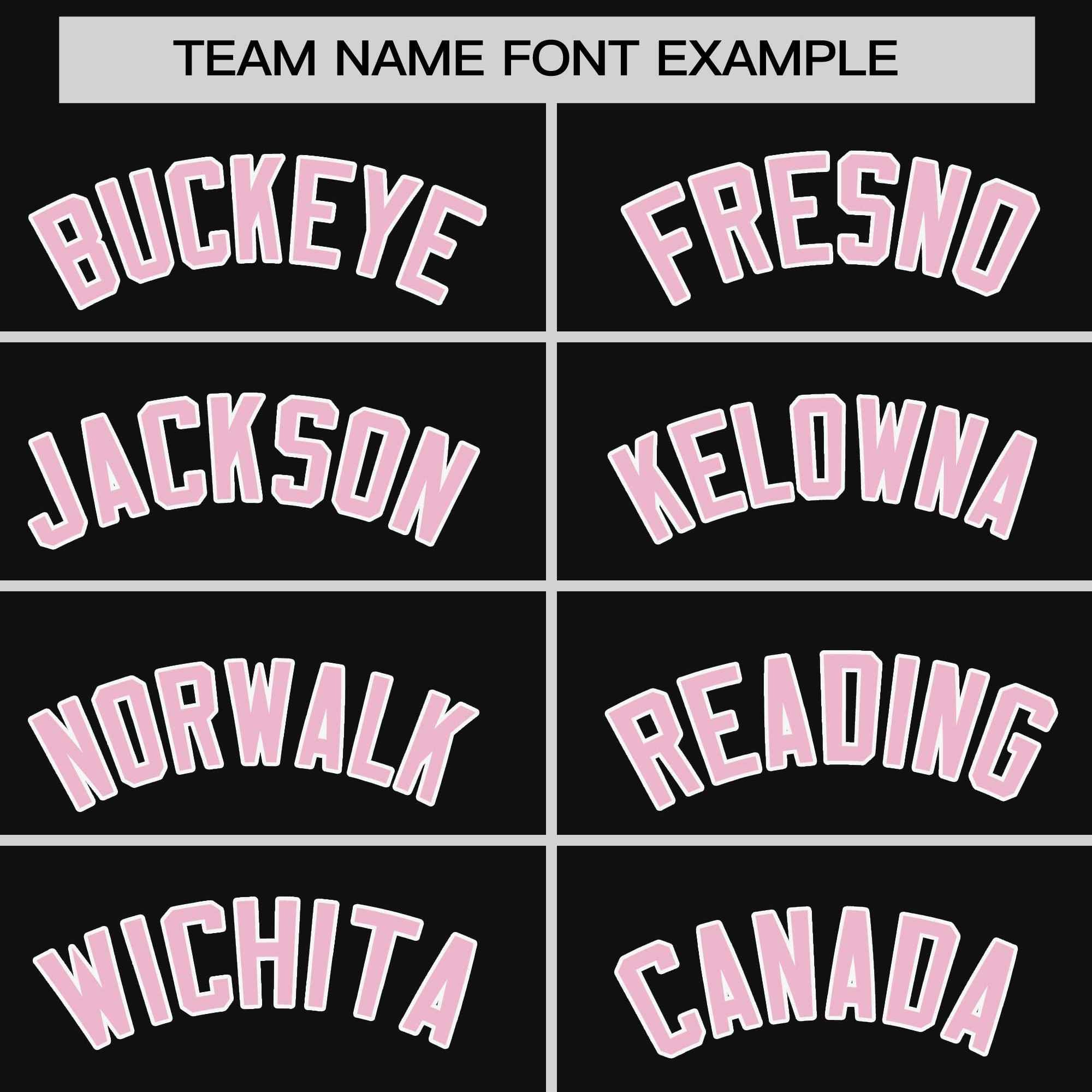 Custom Black Light Pink-White Stripe Fashion Raglan Sleeves Authentic Two-Button Softball Jersey