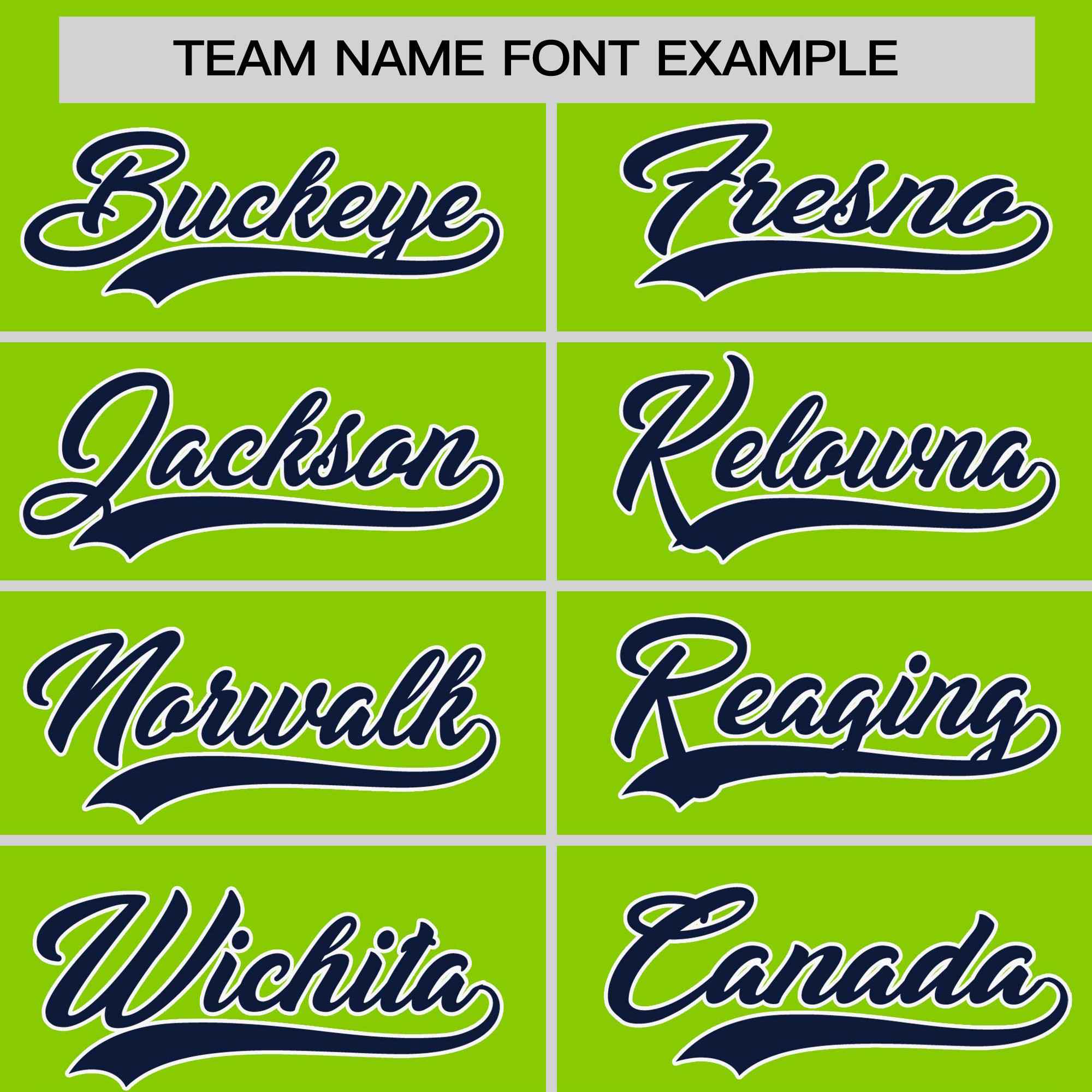Custom Neon Green Navy-White Stripe Fashion Raglan Sleeves Authentic Two-Button Softball Jersey