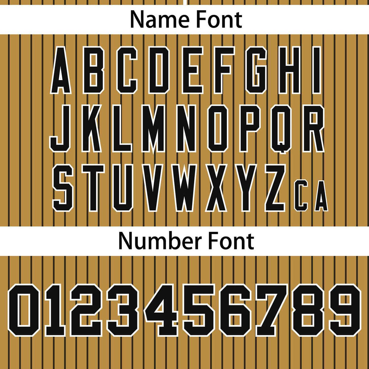 Custom Old Gold Black Stripe Fashion Authentic Two-Button Softball Jersey