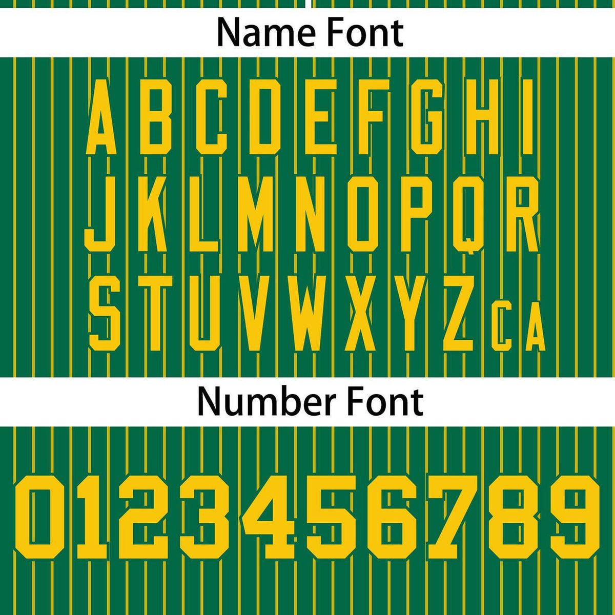 Custom Kelly Green Gold Stripe Fashion Authentic Two-Button Softball Jersey