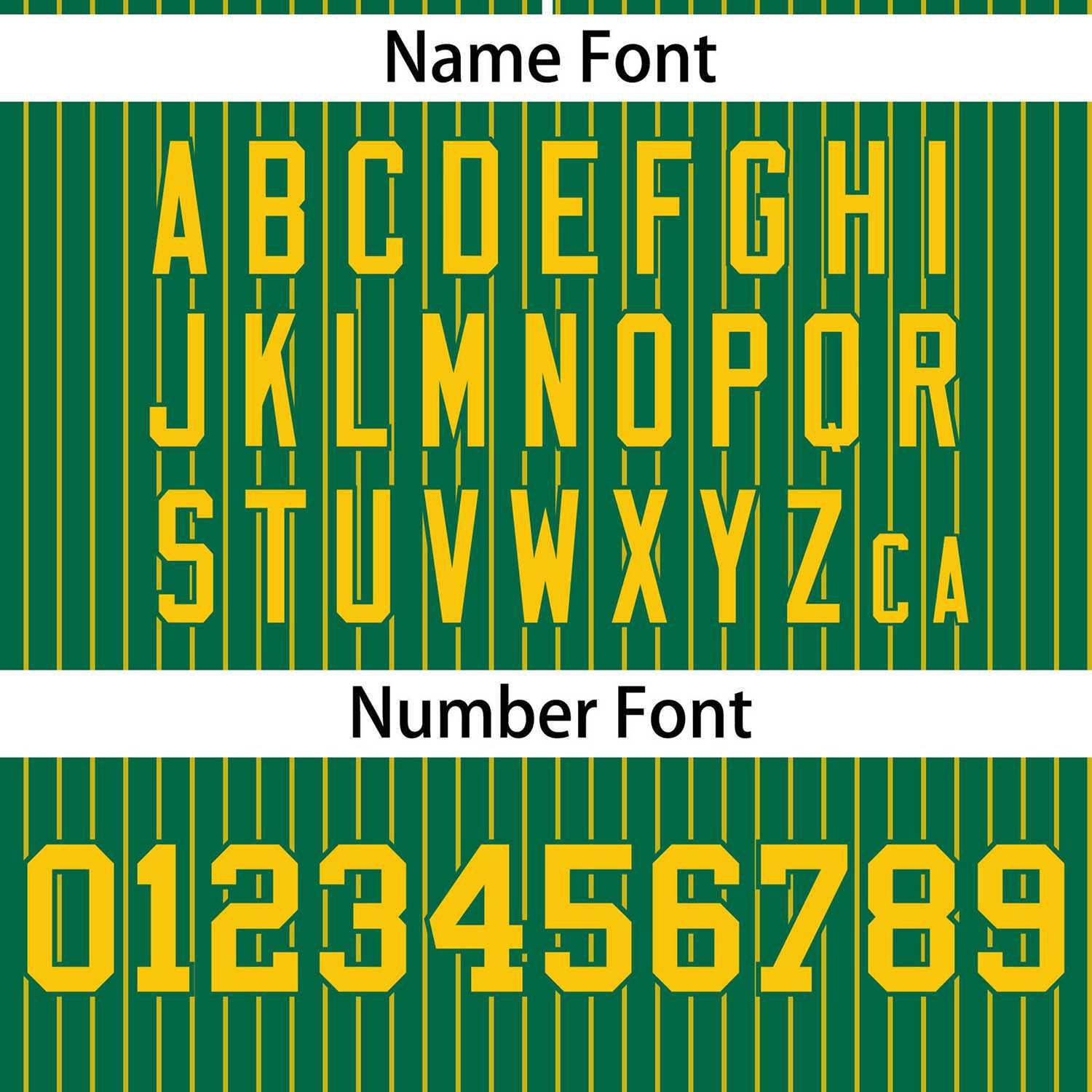 Custom Kelly Green Gold Stripe Fashion Authentic Two-Button Softball Jersey