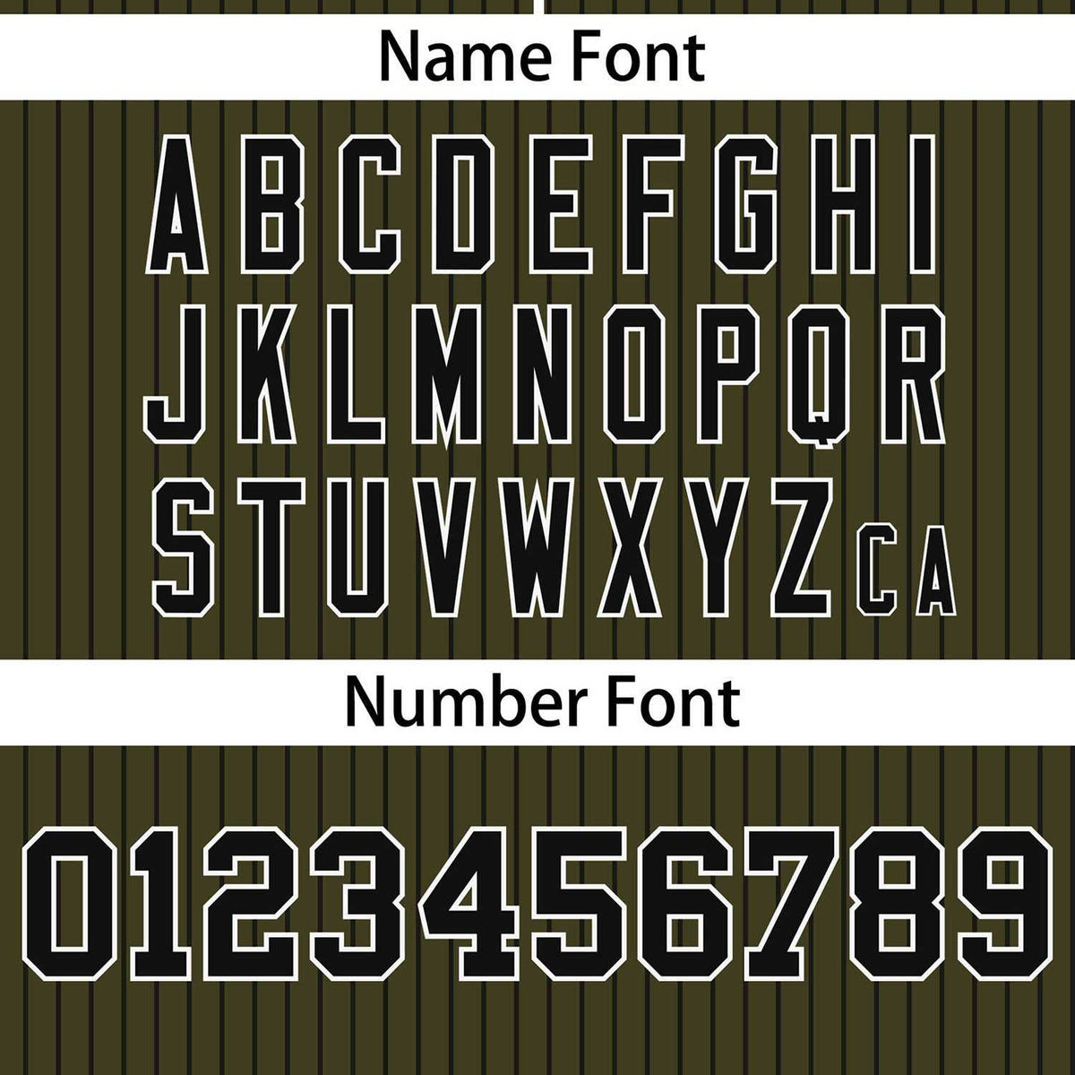 Custom Olive Black Stripe Fashion Authentic Two-Button Softball Jersey