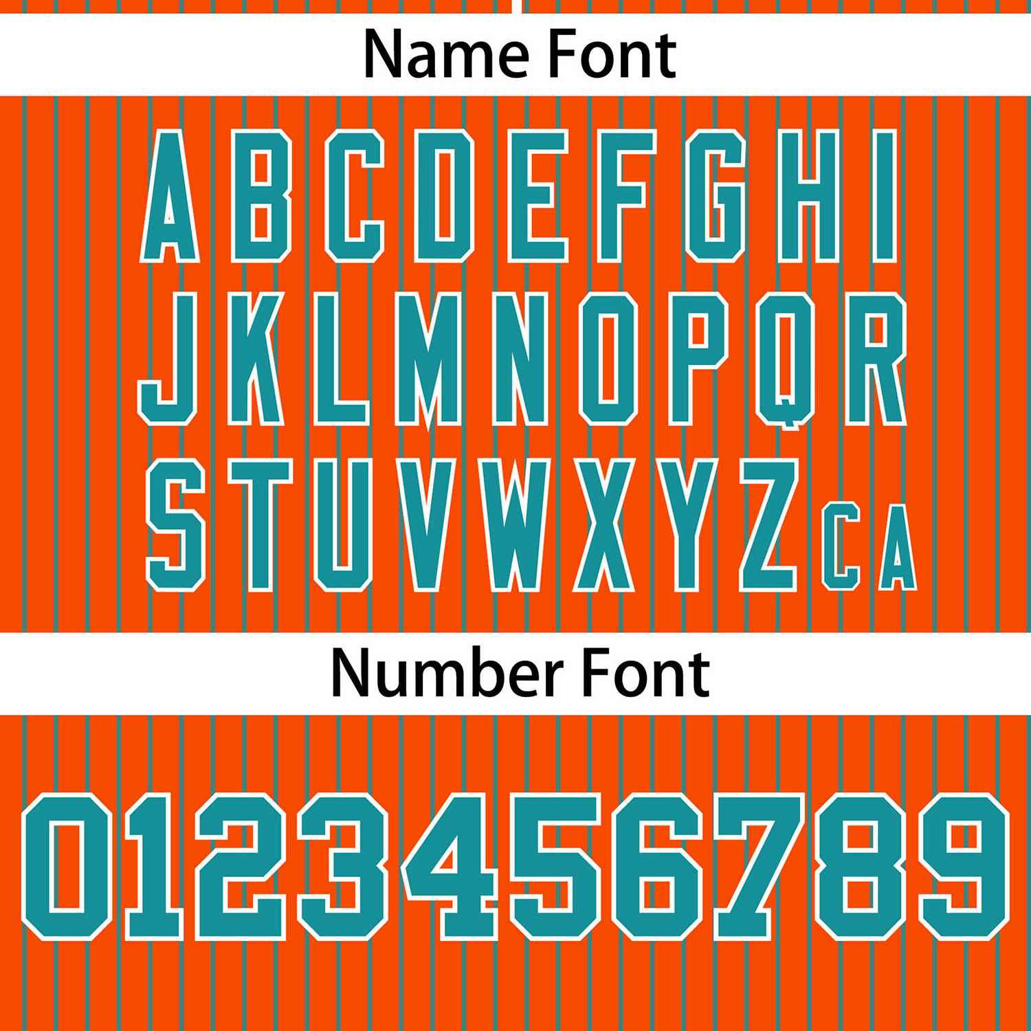 Custom Orange Aqua Stripe Fashion Authentic Two-Button Softball Jersey