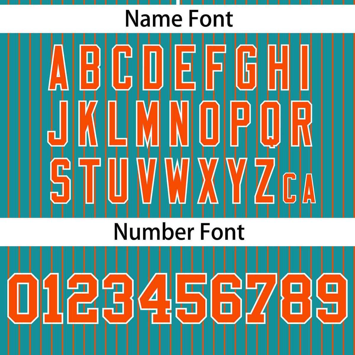 Custom Aqua Orange Stripe Fashion Authentic Two-Button Softball Jersey