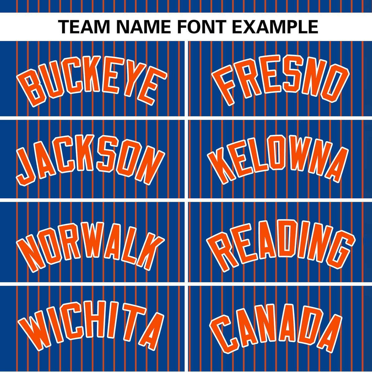 Custom Royal Orange Stripe Fashion Authentic Two-Button Softball Jersey