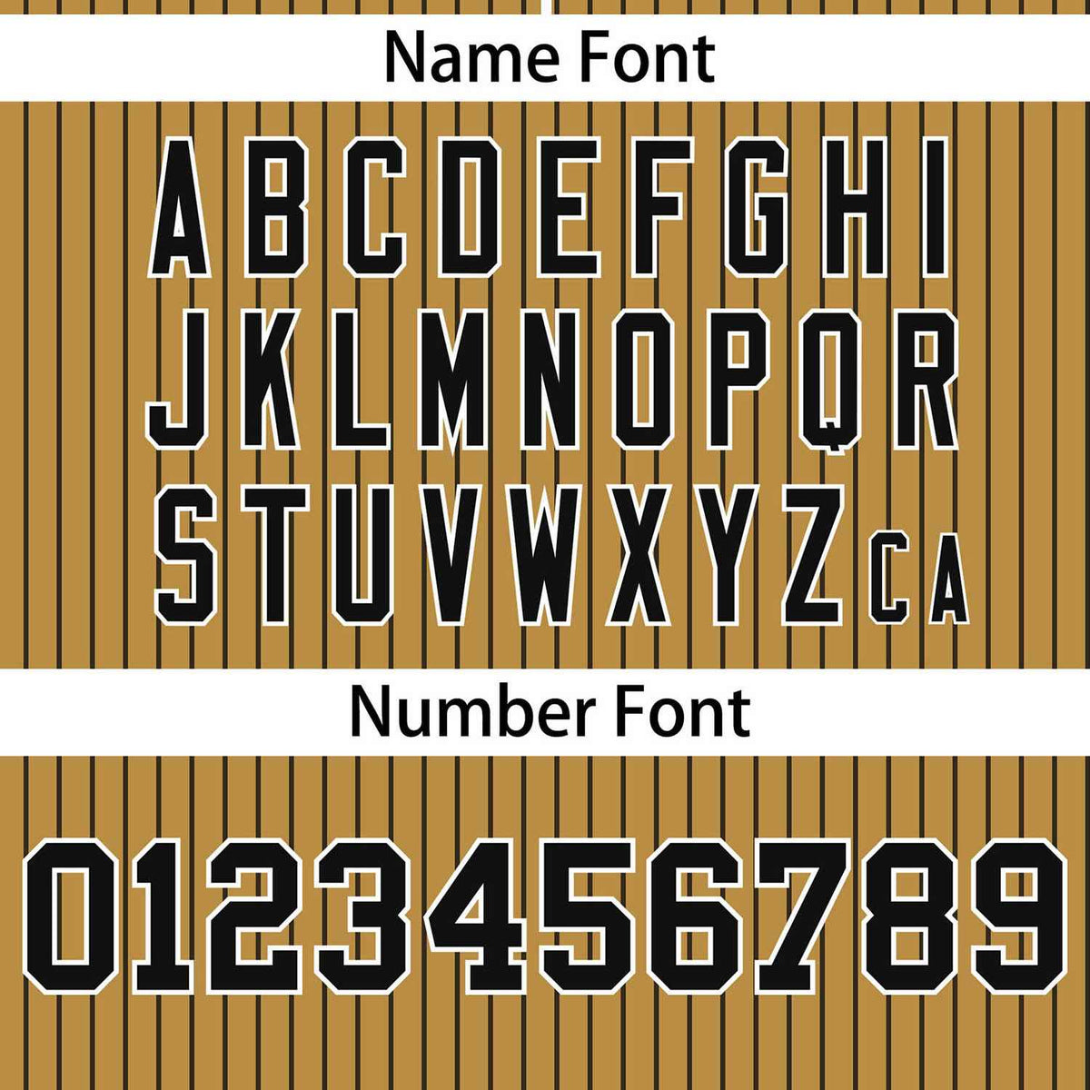 Custom Old Gold Black Stripe Fashion Authentic Two-Button Softball Jersey