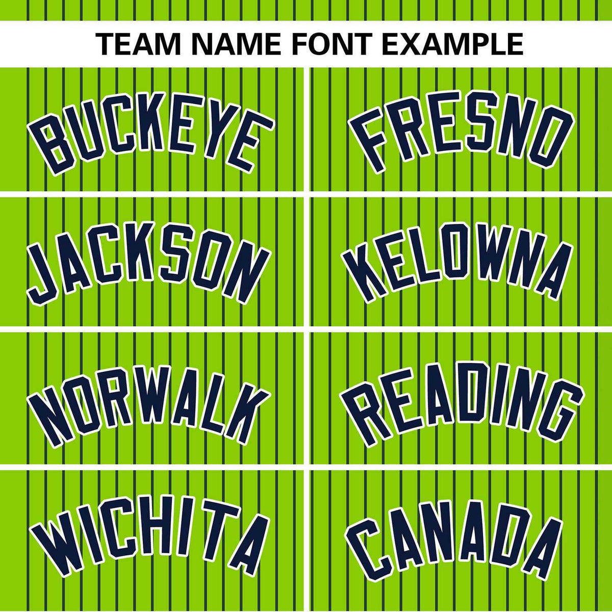 Custom Neon Green Navy Stripe Fashion Authentic Two-Button Softball Jersey