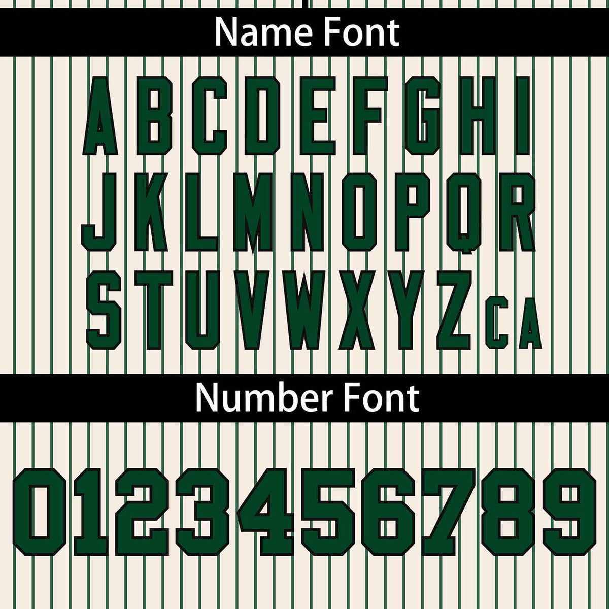 Custom Cream Green Stripe Fashion Authentic Two-Button Softball Jersey