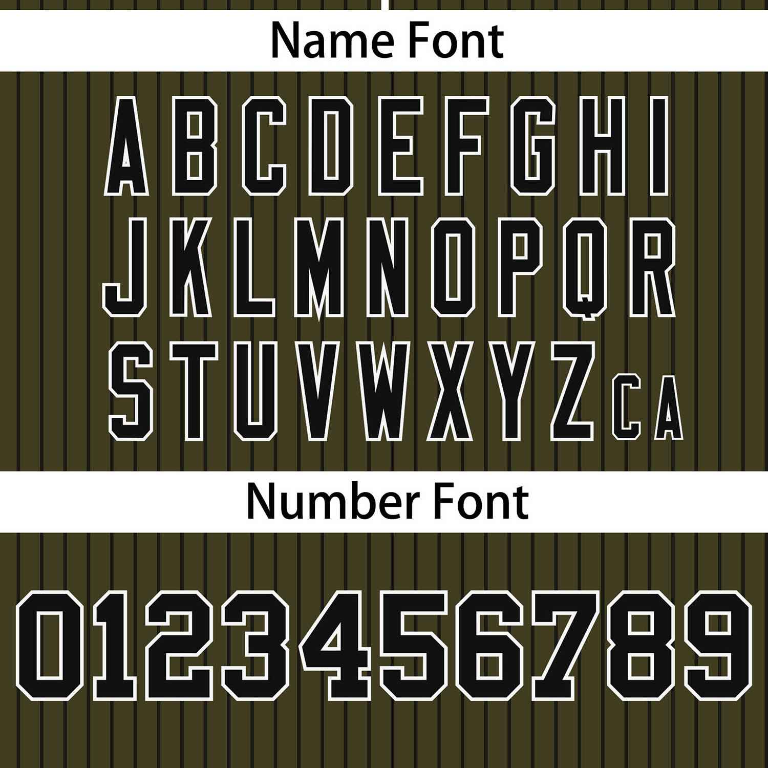 Custom Olive Black Stripe Fashion Authentic Two-Button Softball Jersey