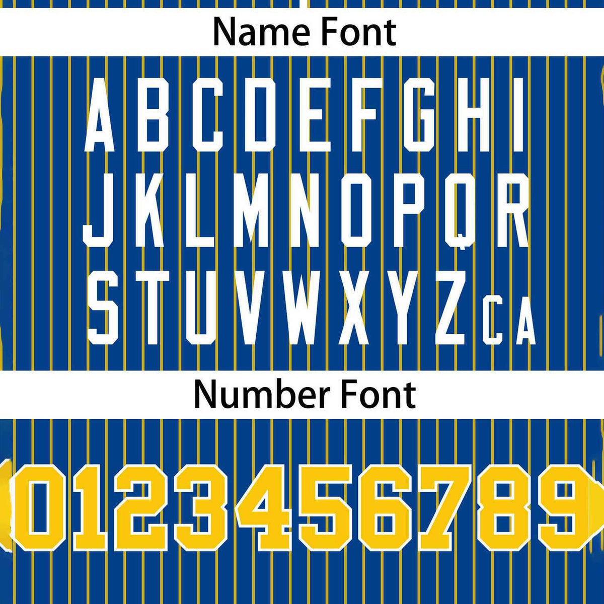 Custom Royal Gold Stripe Fashion Authentic Two-Button Softball Jersey