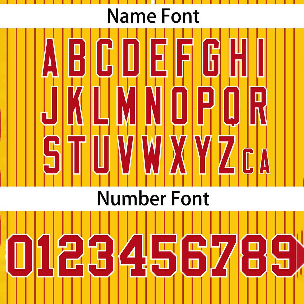 Custom Gold Red Stripe Fashion Authentic Two-Button Softball Jersey