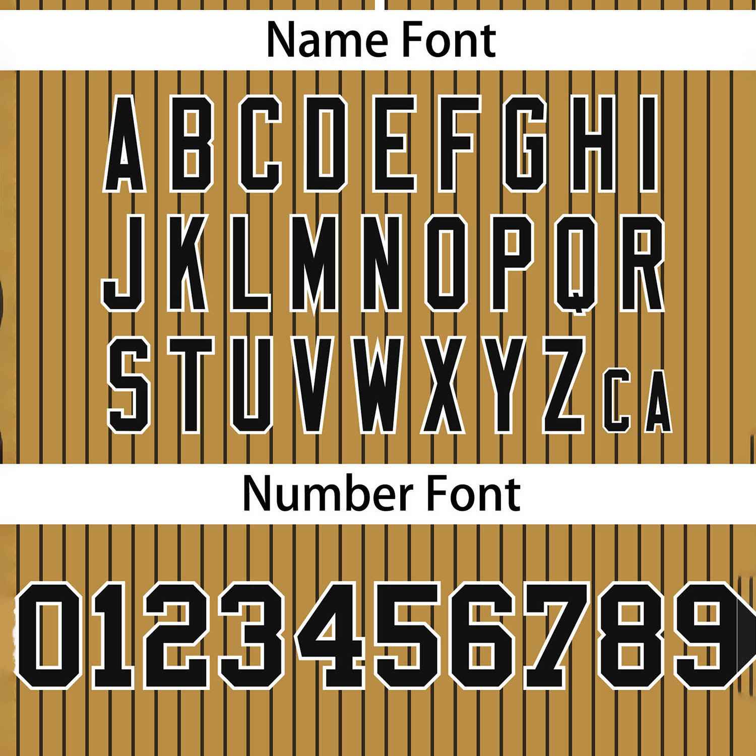 Custom Old Gold Black Stripe Fashion Authentic Two-Button Softball Jersey