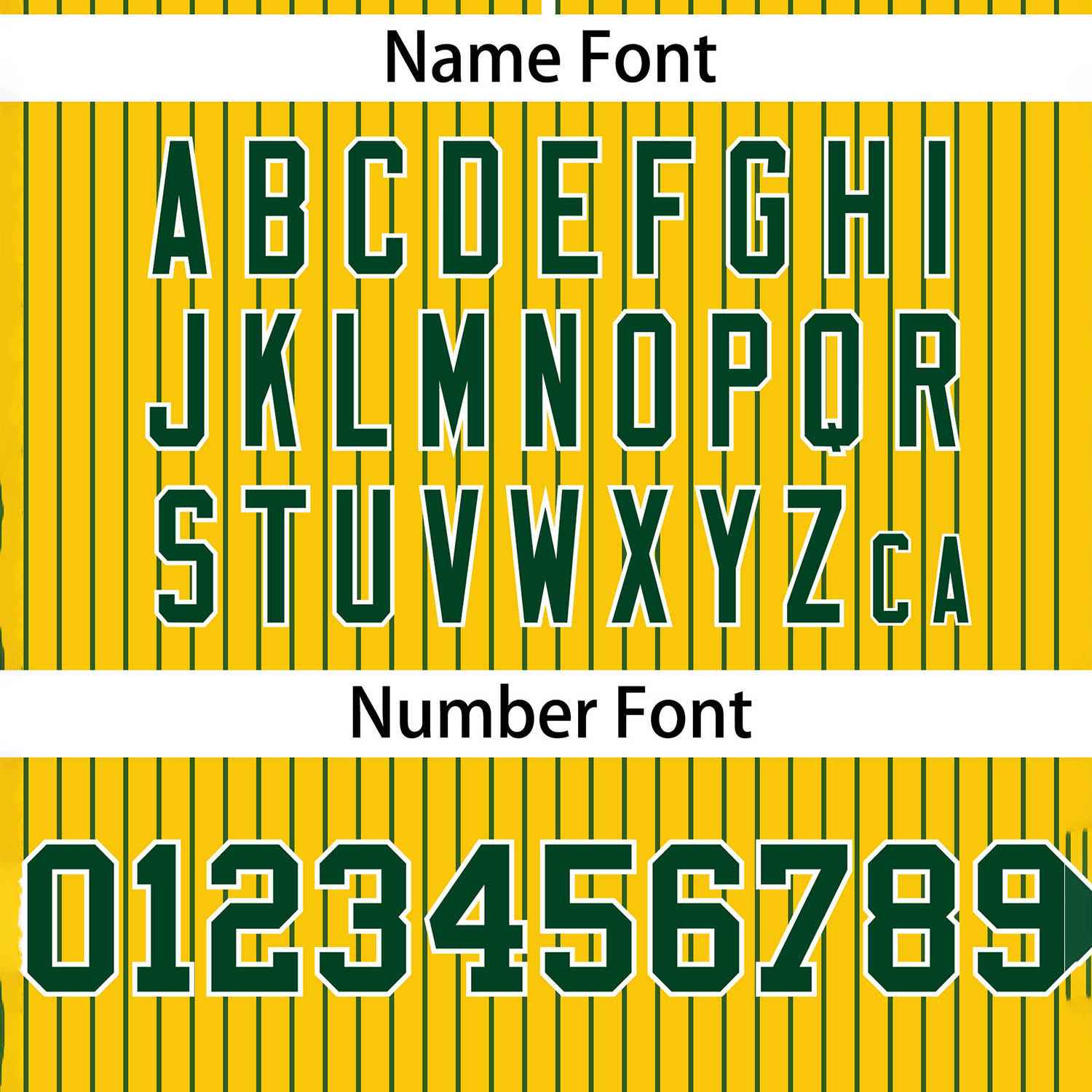 Custom Gold Green Stripe Fashion Authentic Two-Button Softball Jersey