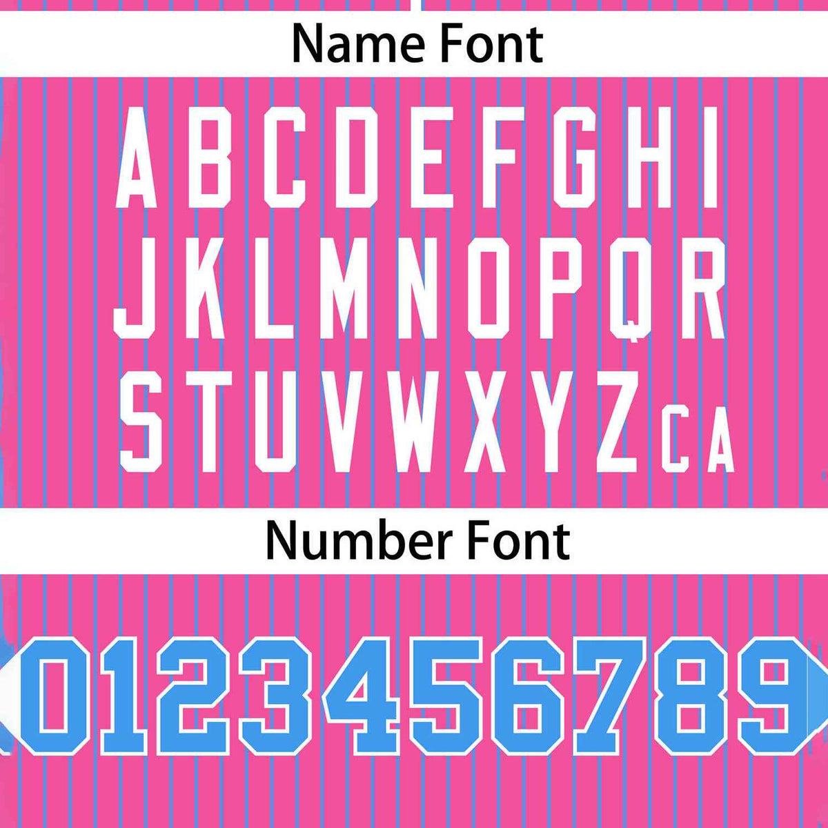 Custom Pink Powder Blue Stripe Fashion Authentic Two-Button Softball Jersey