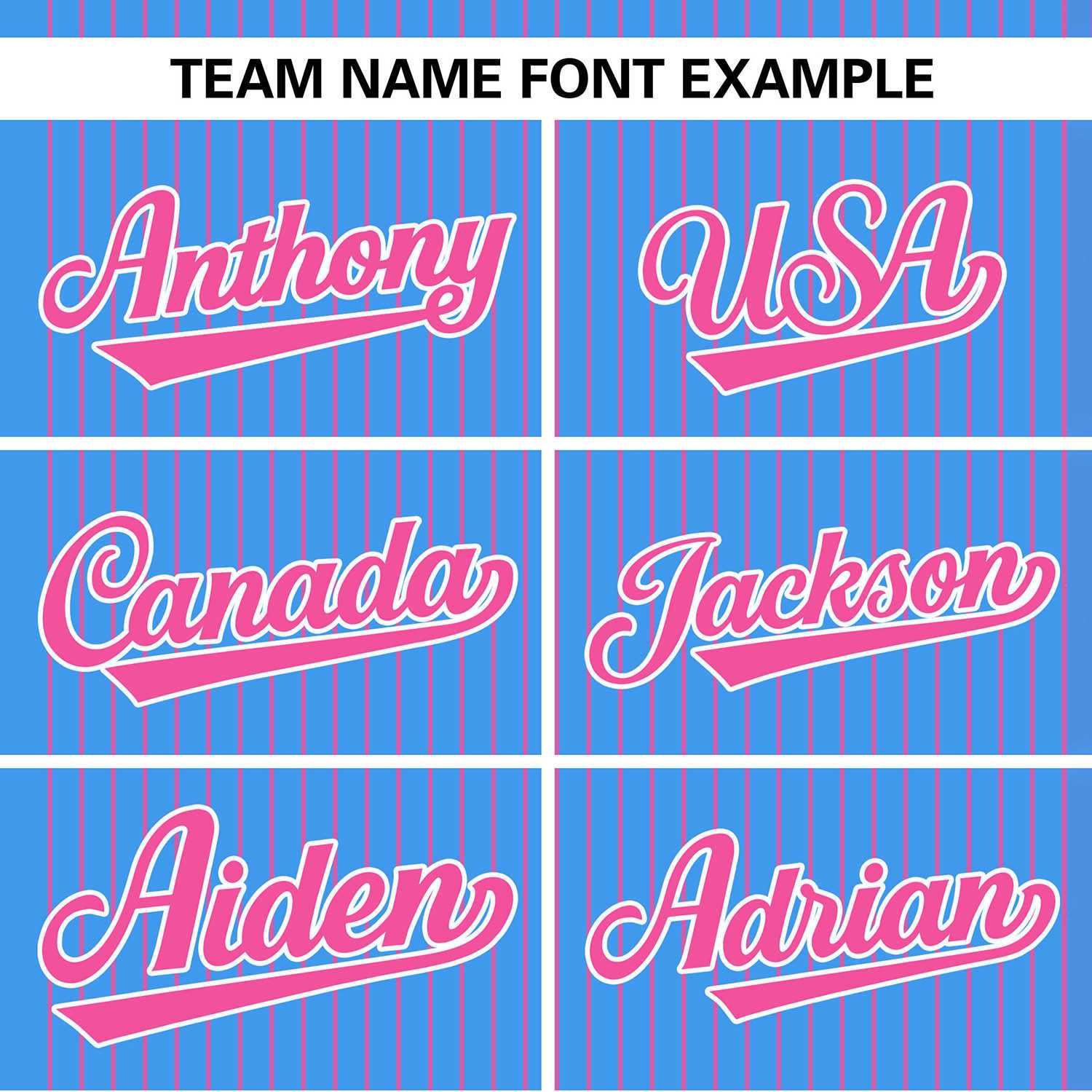 Custom Powder Blue Pink Stripe Fashion Authentic Two-Button Softball Jersey