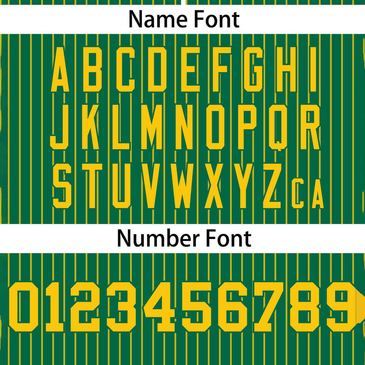 Custom Kelly Green Gold Stripe Fashion Authentic Two-Button Softball Jersey