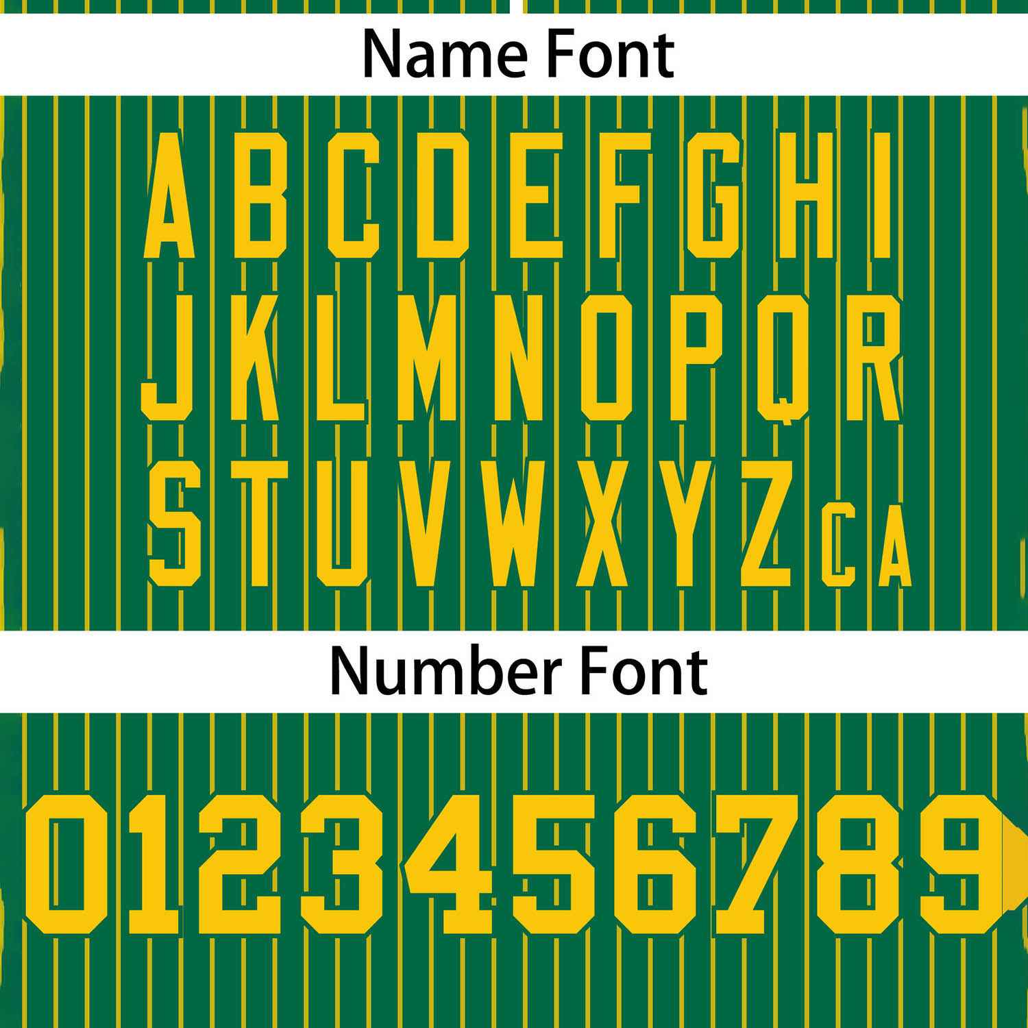 Custom Kelly Green Gold Stripe Fashion Authentic Two-Button Softball Jersey