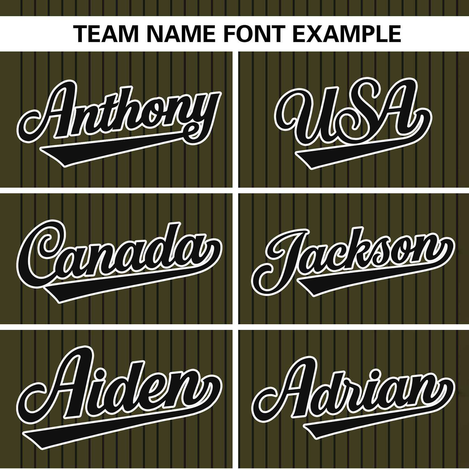 Custom Olive Black Stripe Fashion Authentic Two-Button Softball Jersey