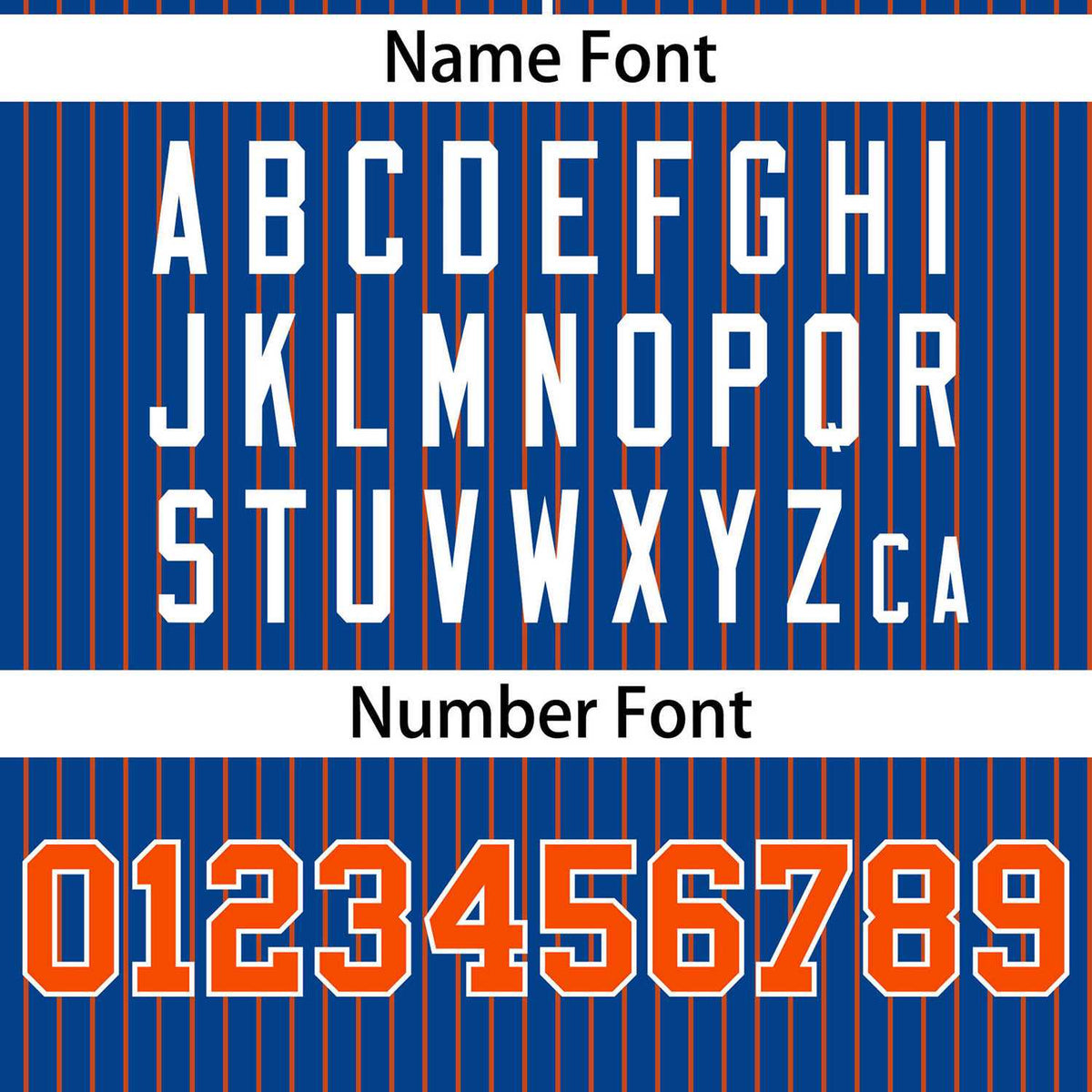 Custom Royal Orange Stripe Fashion Authentic Two-Button Softball Jersey