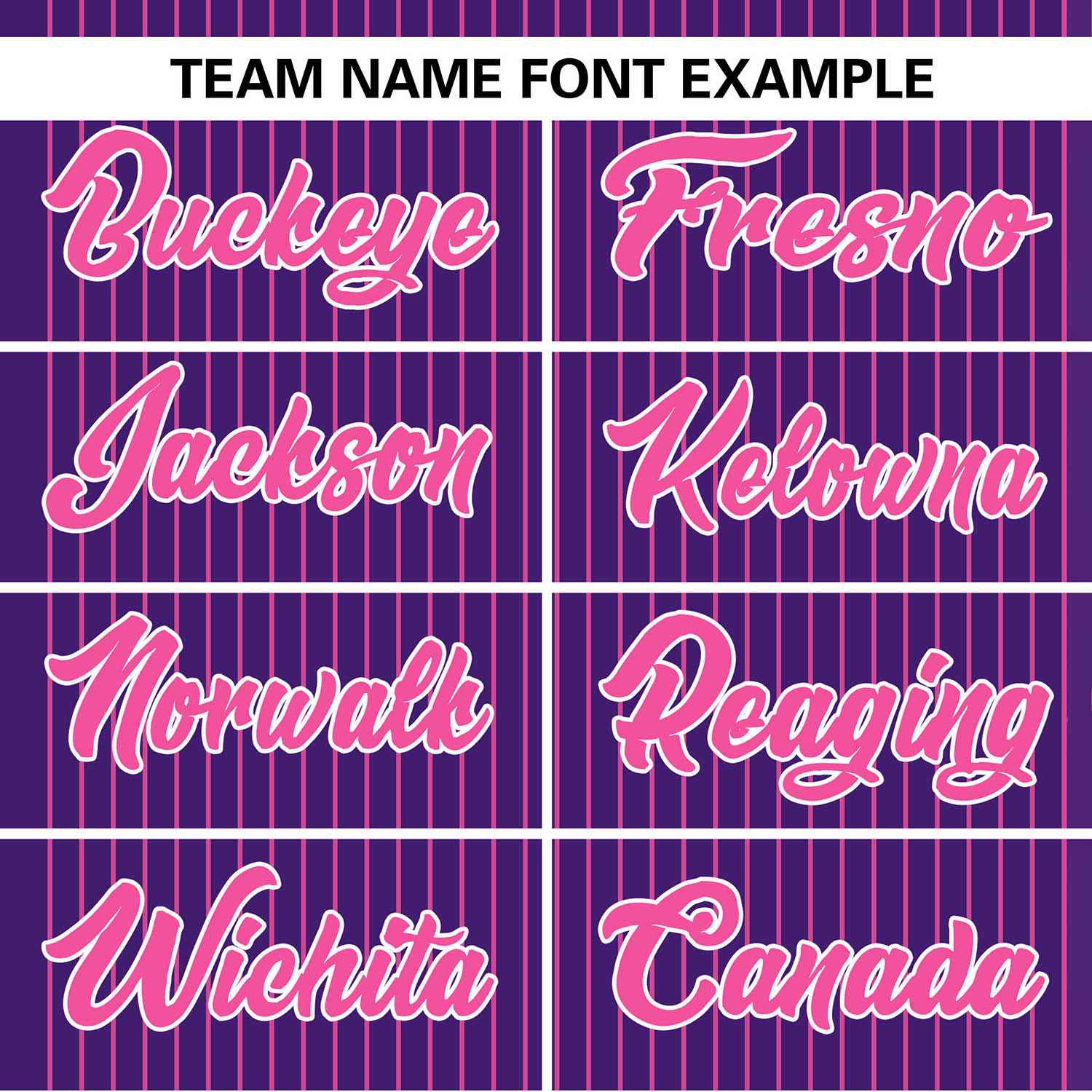 Custom Purple Pink Stripe Fashion Authentic Two-Button Softball Jersey