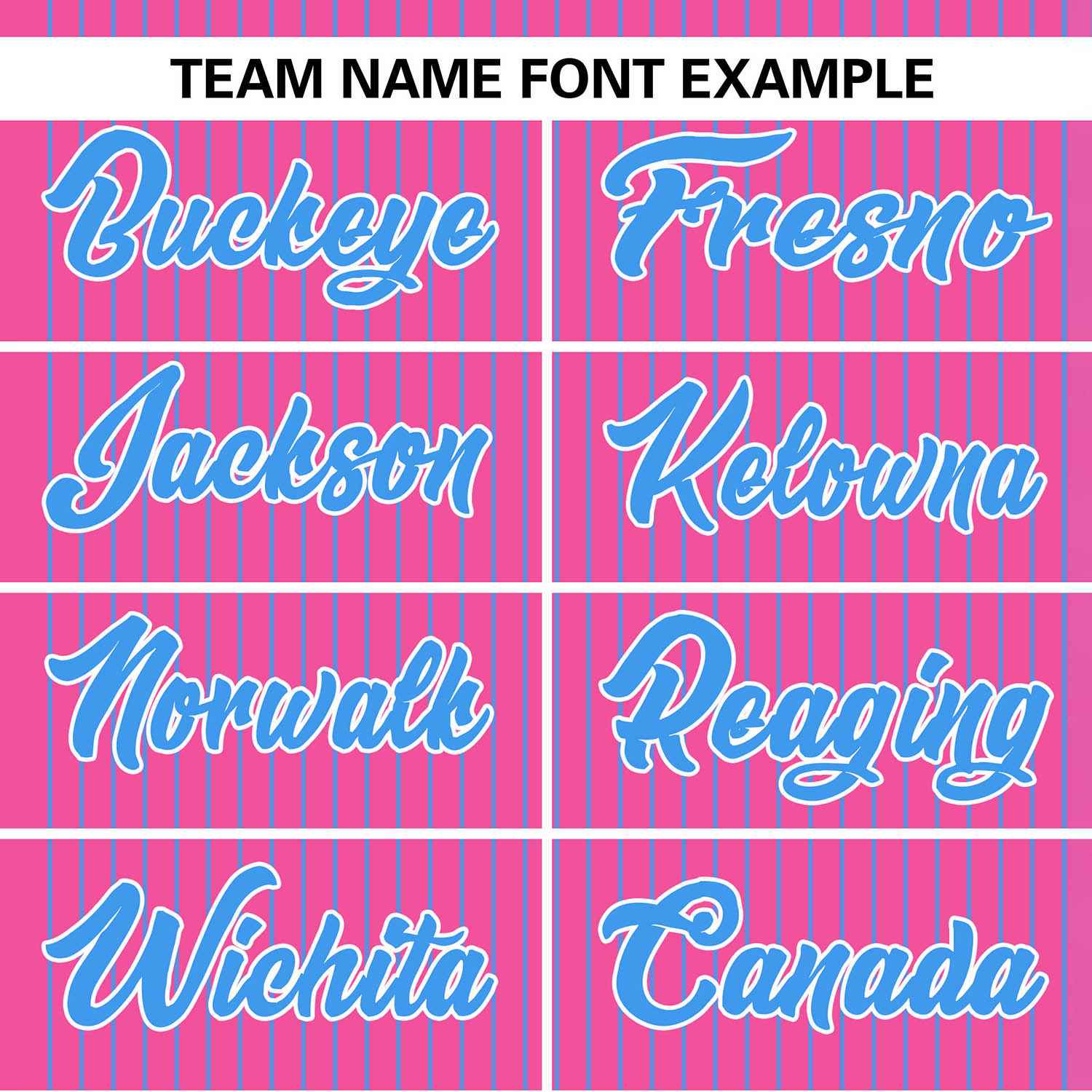 Custom Pink Powder Blue Stripe Fashion Authentic Two-Button Softball Jersey