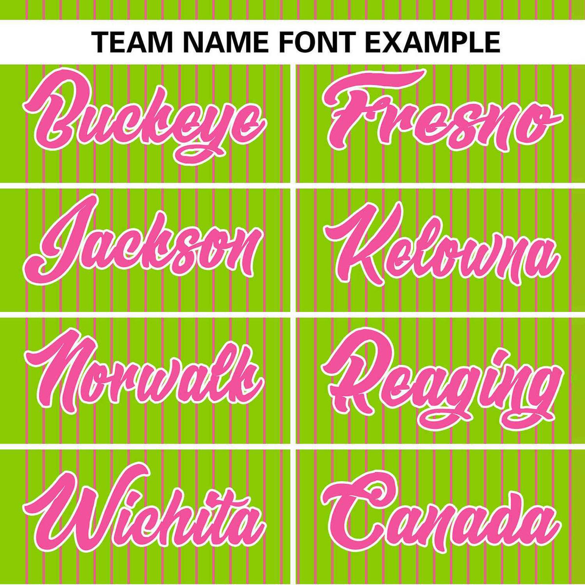 Custom Neon Green Pink Stripe Fashion Authentic Two-Button Softball Jersey