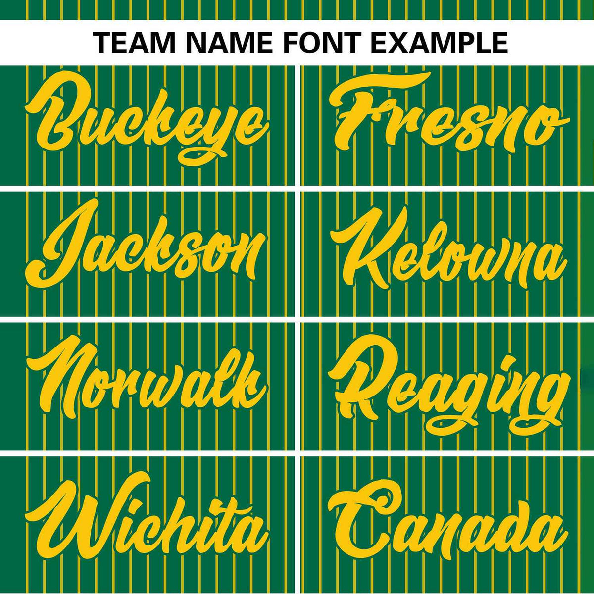 Custom Kelly Green Gold Stripe Fashion Authentic Two-Button Softball Jersey