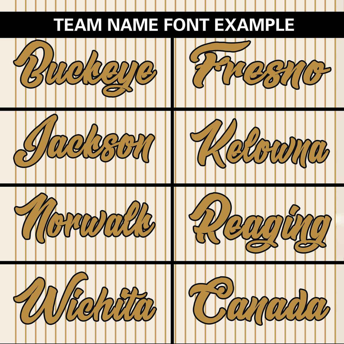 Custom Cream Old Gold Stripe Fashion Authentic Two-Button Softball Jersey