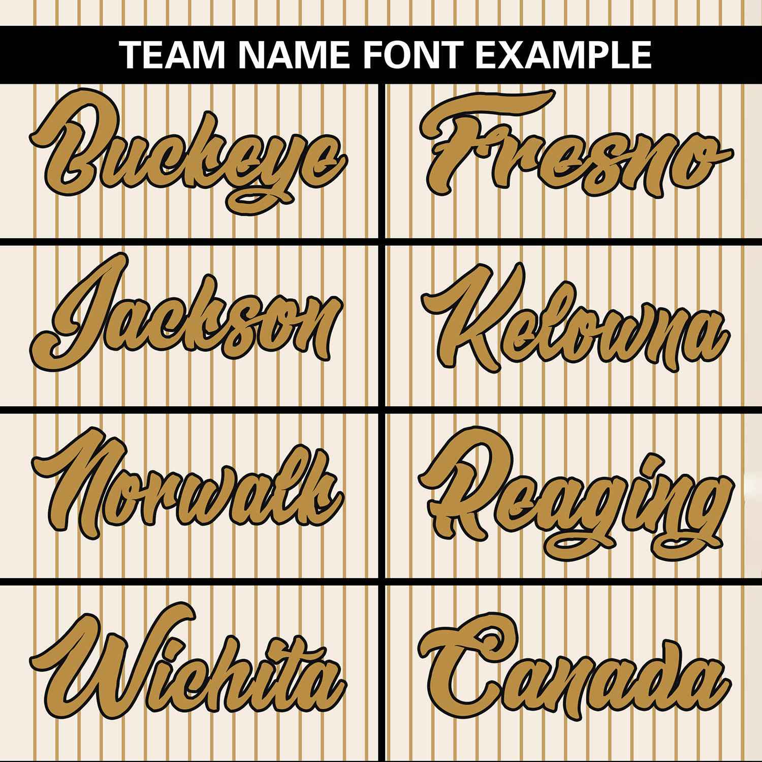 Custom Cream Old Gold Stripe Fashion Authentic Two-Button Softball Jersey