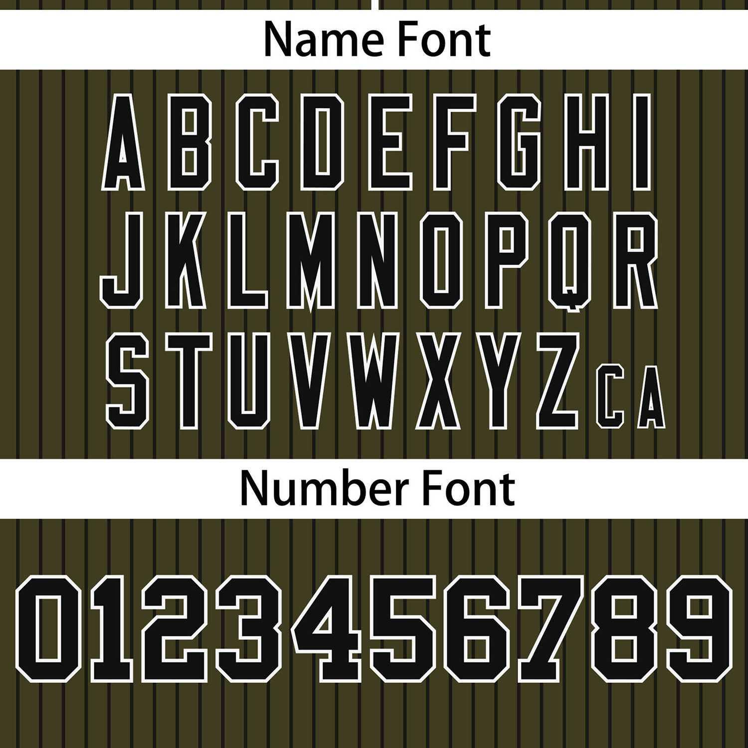 Custom Olive Black Stripe Fashion Authentic Two-Button Softball Jersey