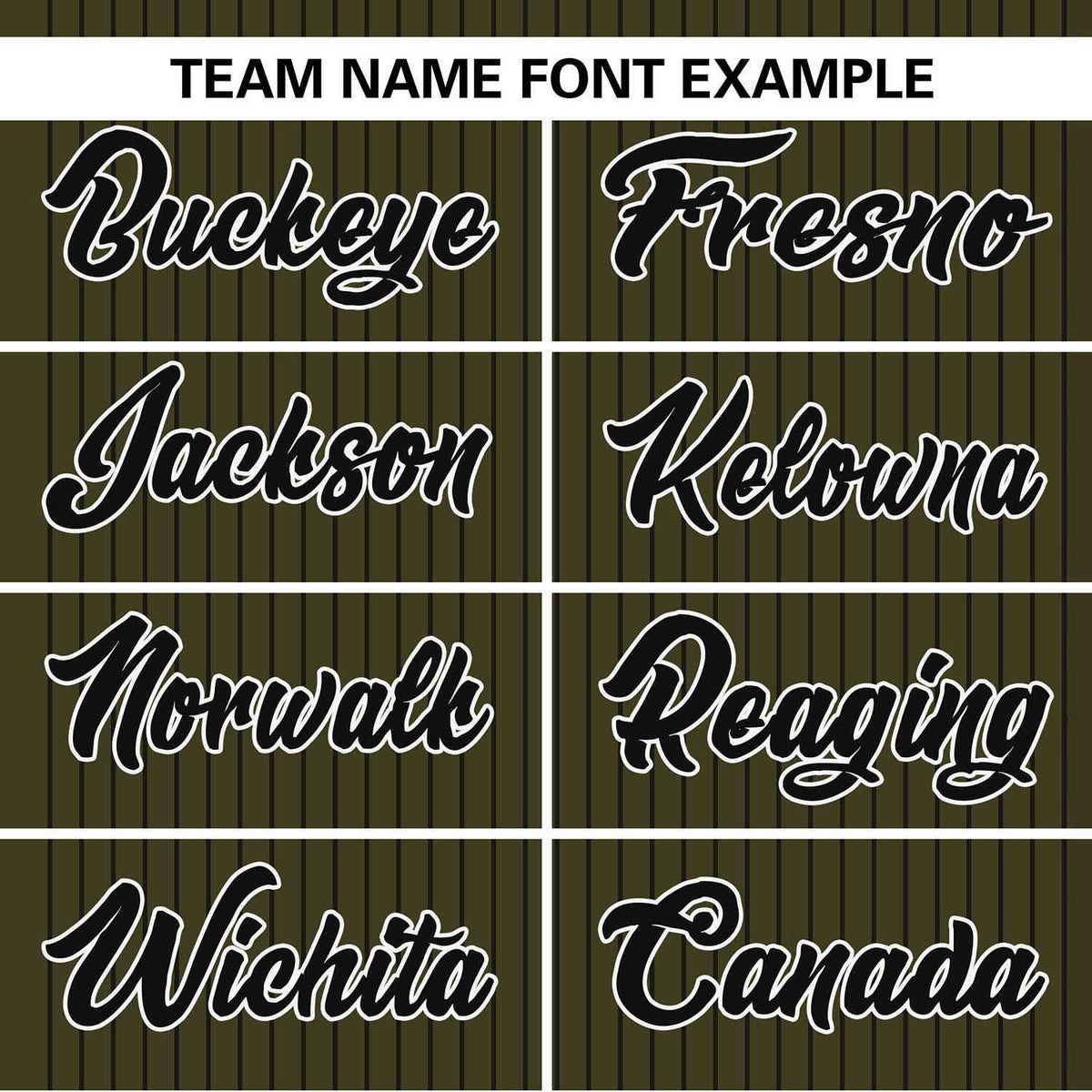 Custom Olive Black Stripe Fashion Authentic Two-Button Softball Jersey