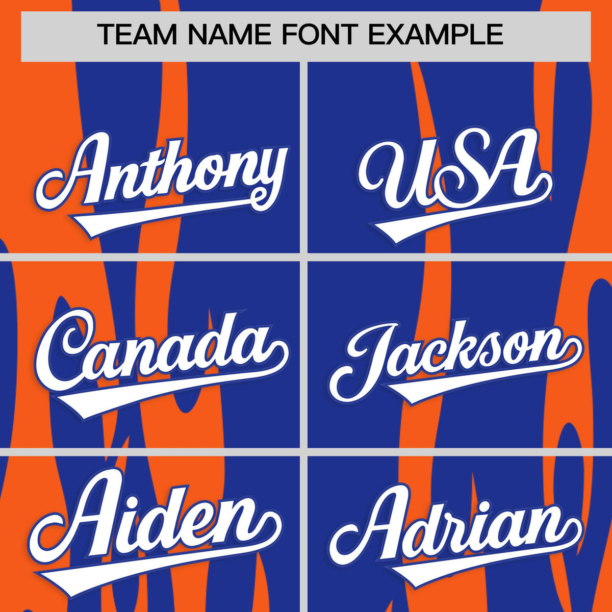 Custom Royal Orange Flame Pattern Authentic Pullover Baseball Jersey