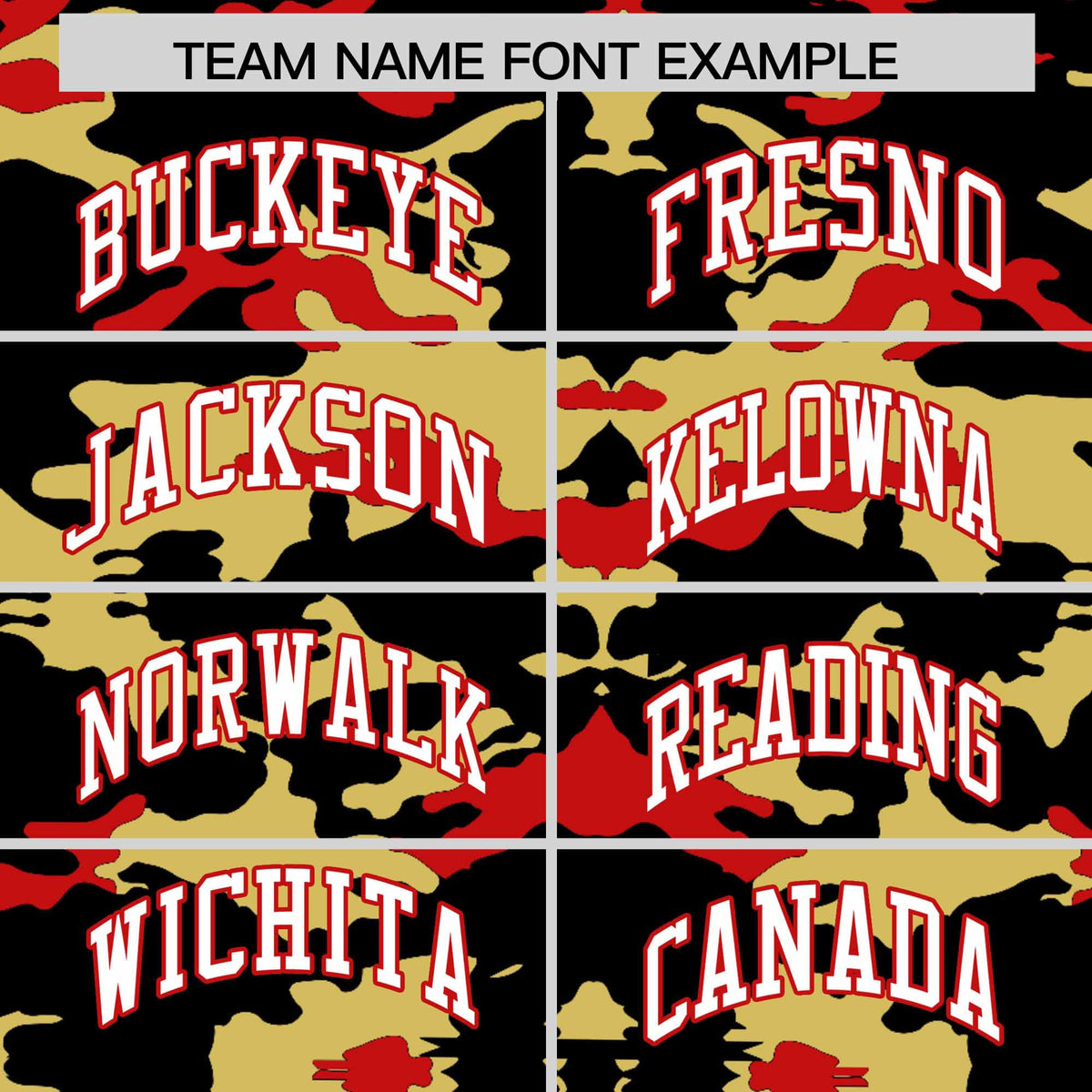 Custom Black Old Gold and Red Camo Fashion Authentic Sleeveless Baseball Jersey