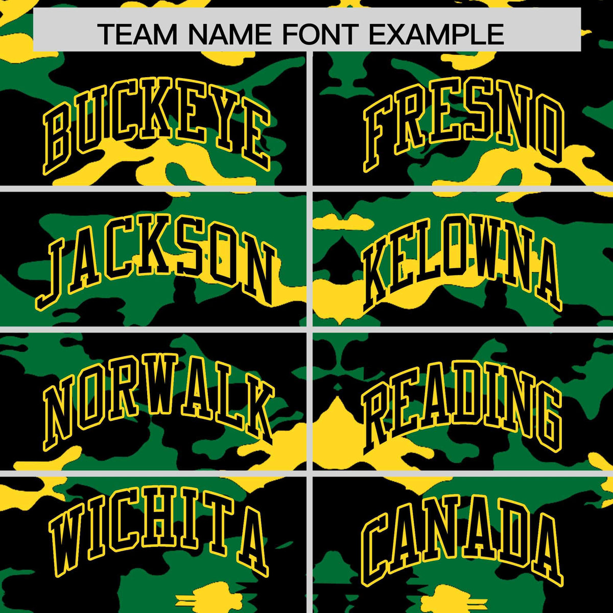 Custom Black Kelly Green and Gold Camo Fashion Authentic Sleeveless Baseball Jersey