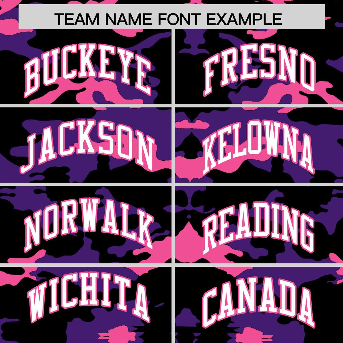 Custom Black Purple and Pink Camo Fashion Authentic Sleeveless Baseball Jersey