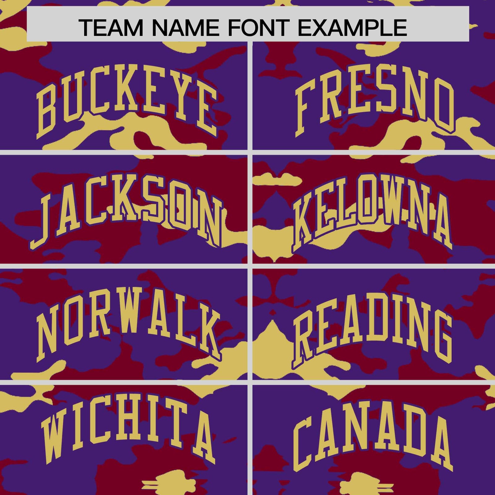 Custom Purple Crimson and Old Gold Camo Fashion Authentic Sleeveless Baseball Jersey