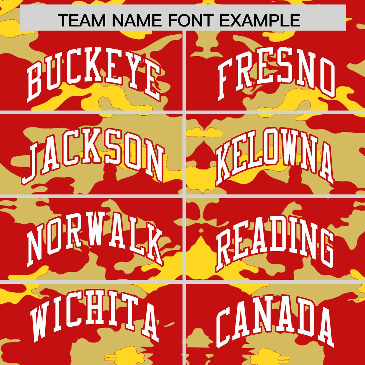 Custom Red Old Gold and Gold Camo Fashion Authentic Sleeveless Baseball Jersey