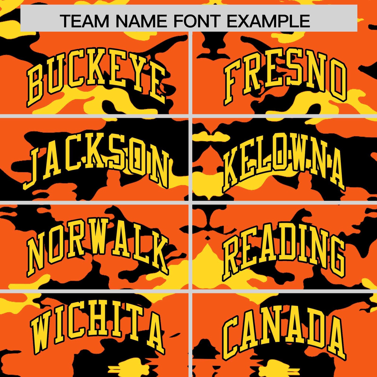 Custom Orange Black and Gold Camo Fashion Authentic Sleeveless Baseball Jersey