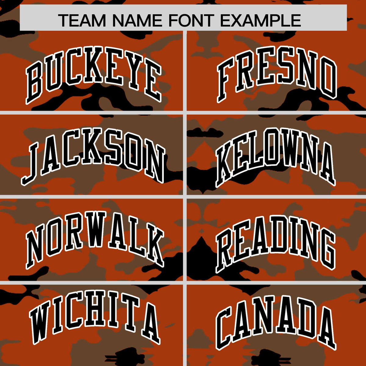 Custom Texas Orange Light Brown and Black Camo Fashion Authentic Sleeveless Baseball Jersey