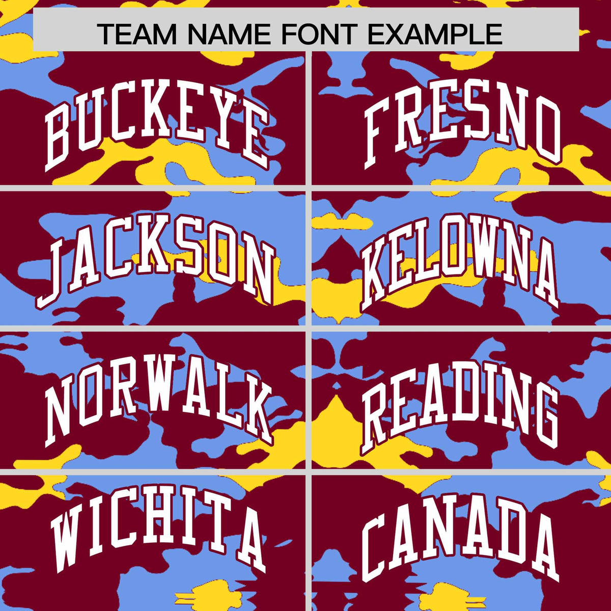 Custom Crimson Light Blue and Gold Camo Fashion Authentic Sleeveless Baseball Jersey