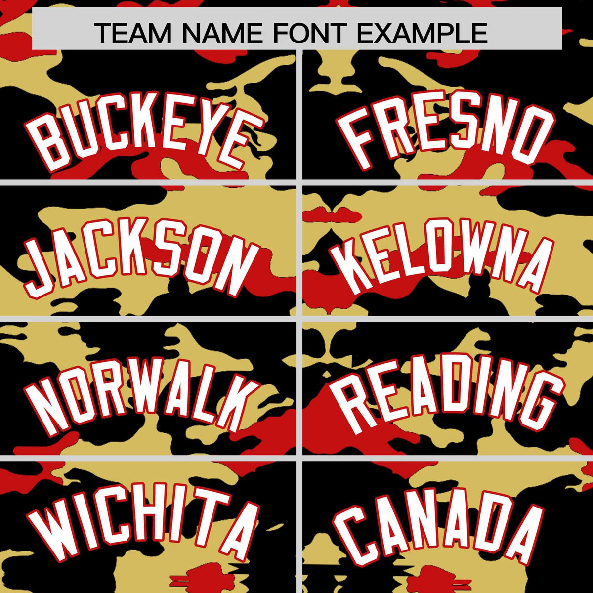 Custom Black Old Gold and Red Camo Fashion Authentic Sleeveless Baseball Jersey