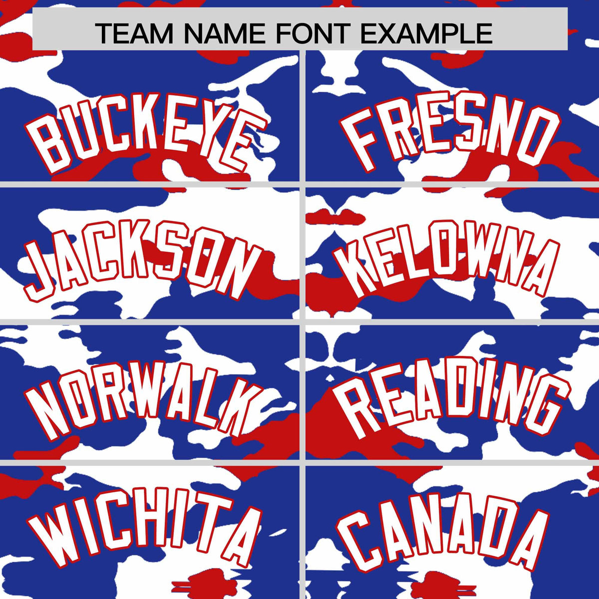 Custom Royal White and Red Camo Fashion Authentic Sleeveless Baseball Jersey