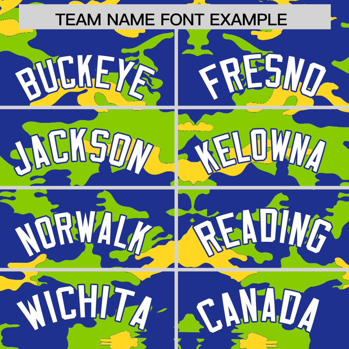 Custom Royal Neon Green and Gold Camo Fashion Authentic Sleeveless Baseball Jersey